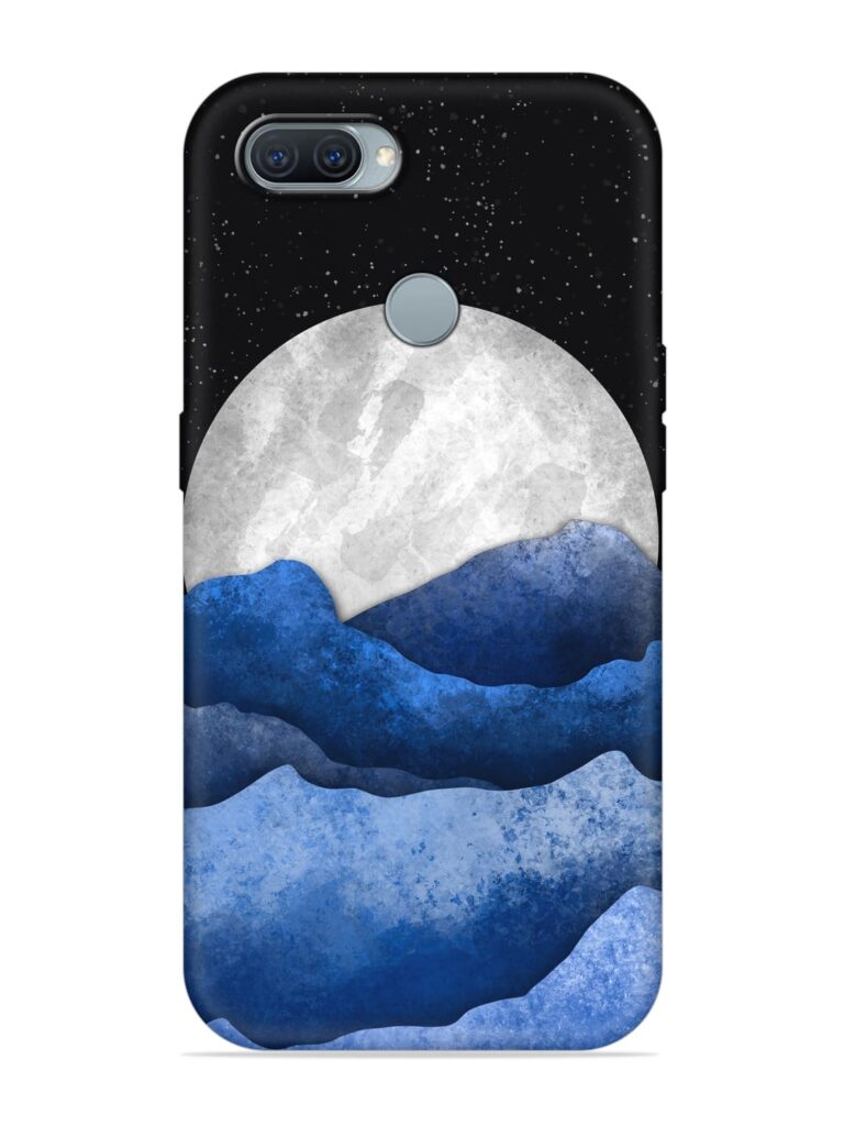 Full Moon Mountain Vector Soft Silicone Case for Oppo A12 Zapvi