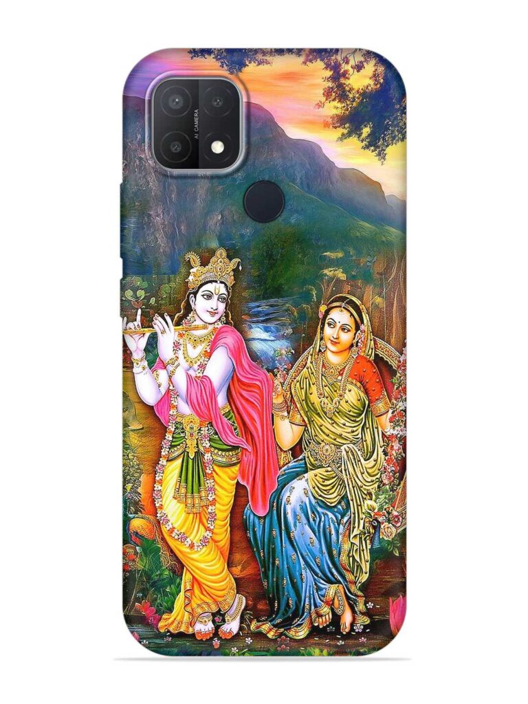 Radha Krishna Painting Soft Silicone Case for Oppo A15 Zapvi