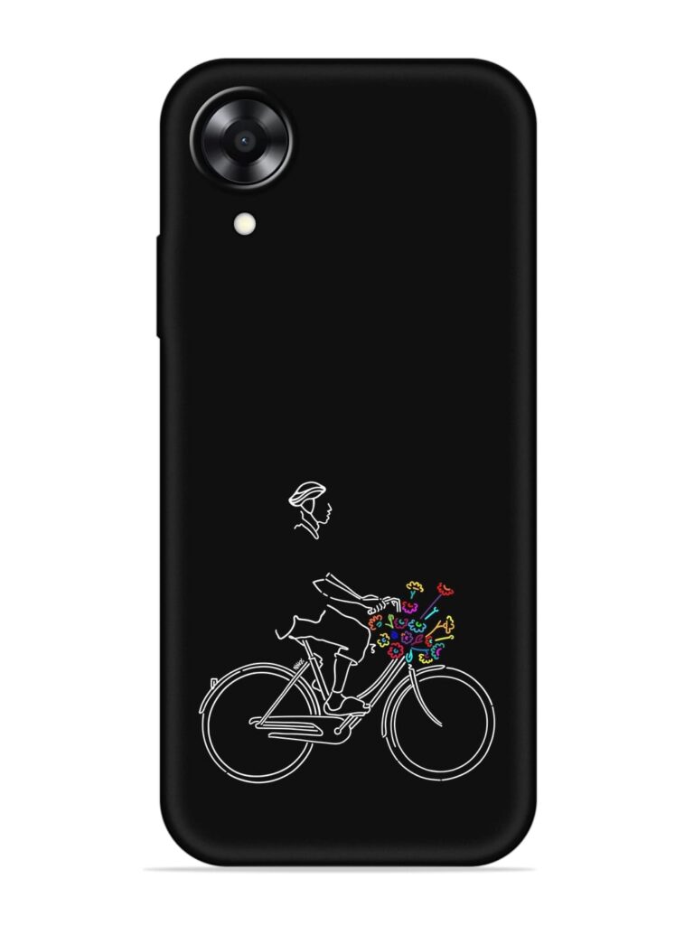 Minimalist Cycle Art Soft Silicone Case for Oppo A17K Zapvi