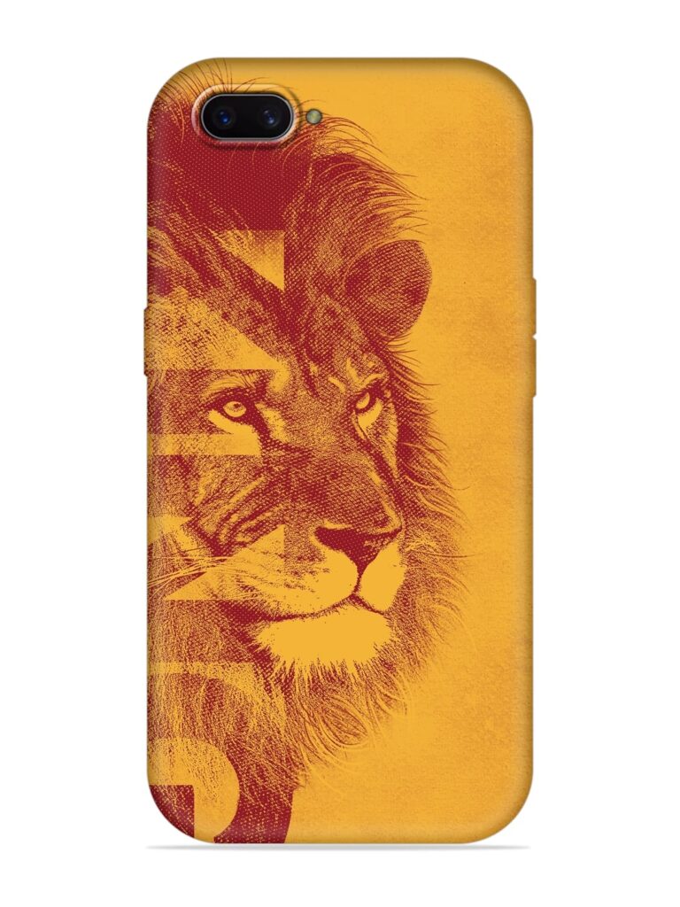 Gold Lion Crown Art Soft Silicone Case for Oppo A3S Zapvi