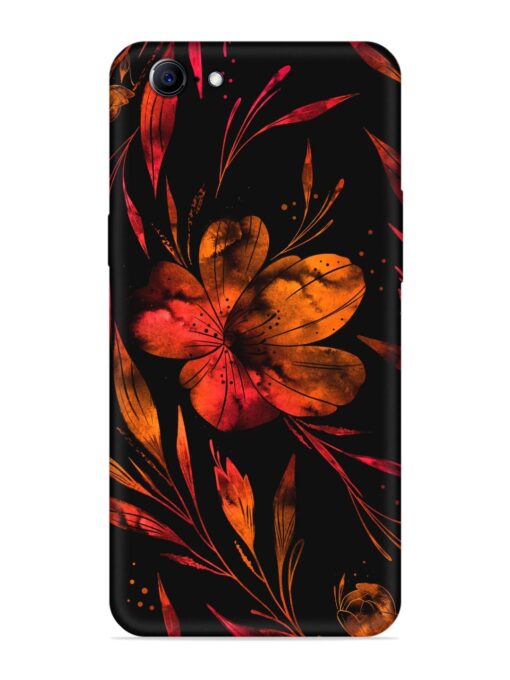 Red Flower Painting Soft Silicone Case for Oppo A57 (2016) Zapvi