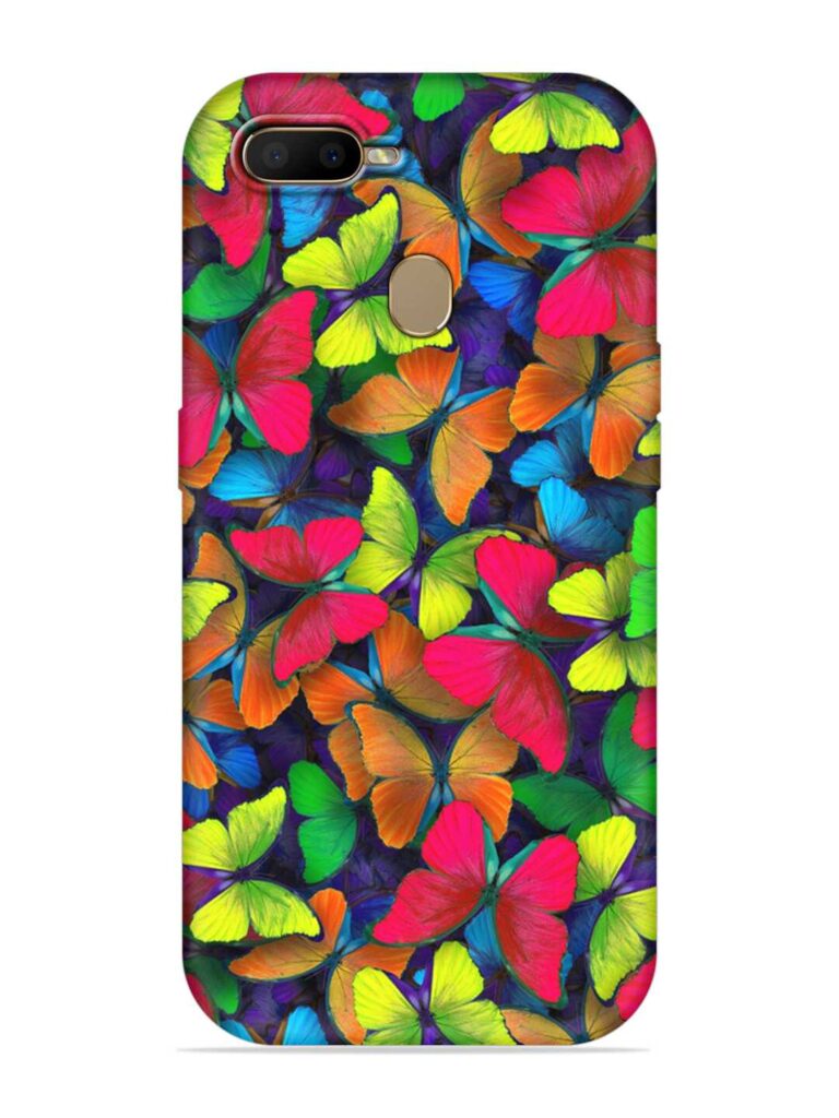 Colors Rainbow Pattern Soft Silicone Case for Oppo A7 Zapvi
