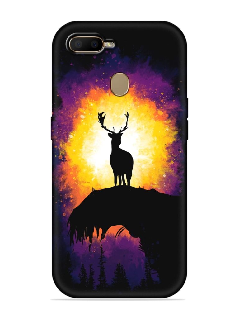Elk Animal Art Soft Silicone Case for Oppo A7 Zapvi