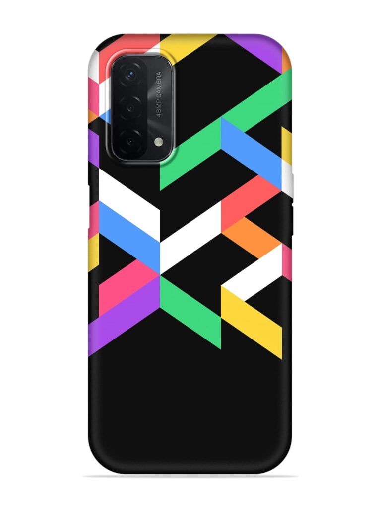 Colorshape Abstarct Soft Silicone Case for Oppo A74 (5G) Zapvi