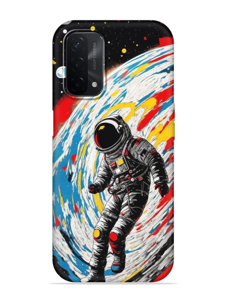 Astronaut Art Soft Silicone Case for Oppo A74 (5G) Zapvi
