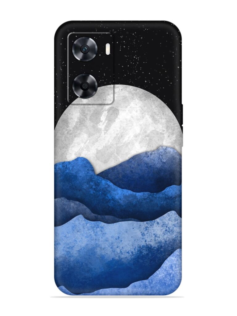 Full Moon Mountain Vector Soft Silicone Case for Oppo A77s Zapvi