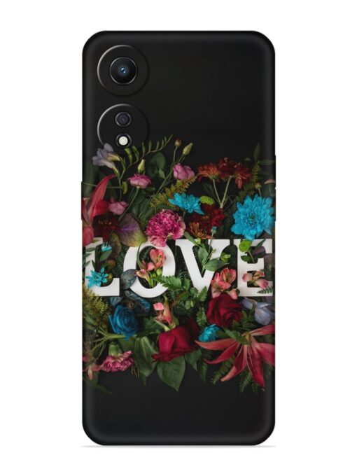 Lover Flower Art Soft Silicone Case for Oppo A78 (5G) Zapvi