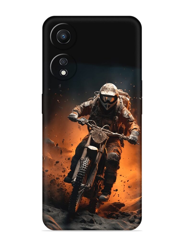Motorcycle Stunt Art Soft Silicone Case for Oppo A78 (5G) Zapvi