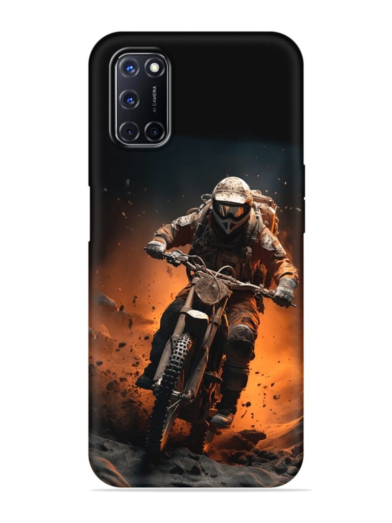 Motorcycle Stunt Art Soft Silicone Case for Oppo A92 Zapvi