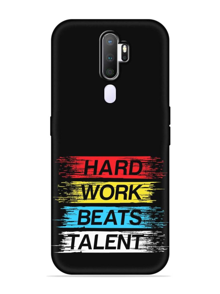 Hard Work Beats Soft Silicone Case for Oppo A9 (2020) Zapvi