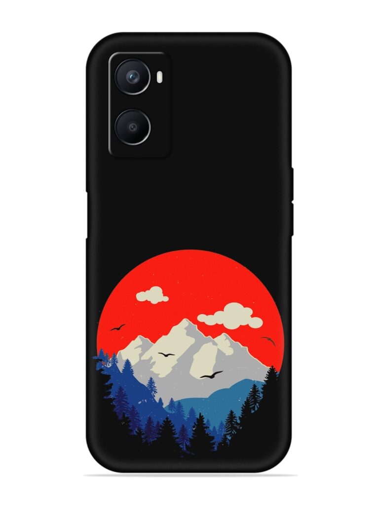 Mountain Abstract Soft Silicone Case for Oppo A96 Zapvi
