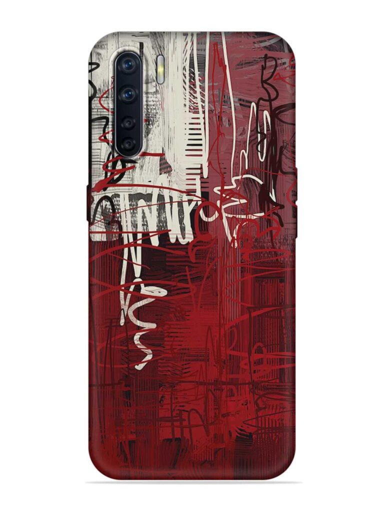Abstract Background Art Soft Silicone Case for Oppo F15 Zapvi