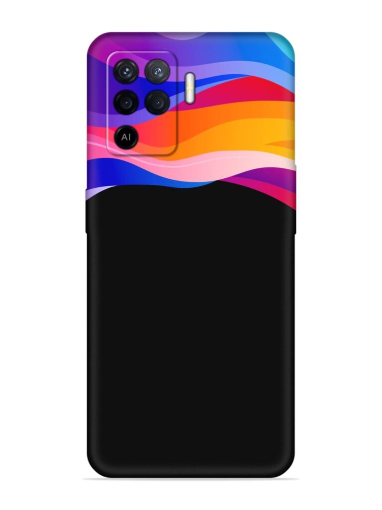 Vertical Abstract Soft Silicone Case for Oppo F19 Pro Zapvi