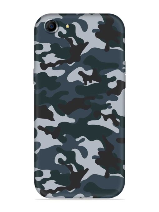 Dark Blue Army Military Art Soft Silicone Case for Oppo F3 Plus Zapvi