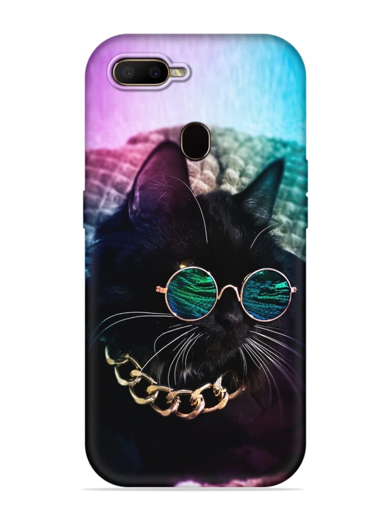 Black Cat Soft Silicone Case for Oppo F9 Zapvi