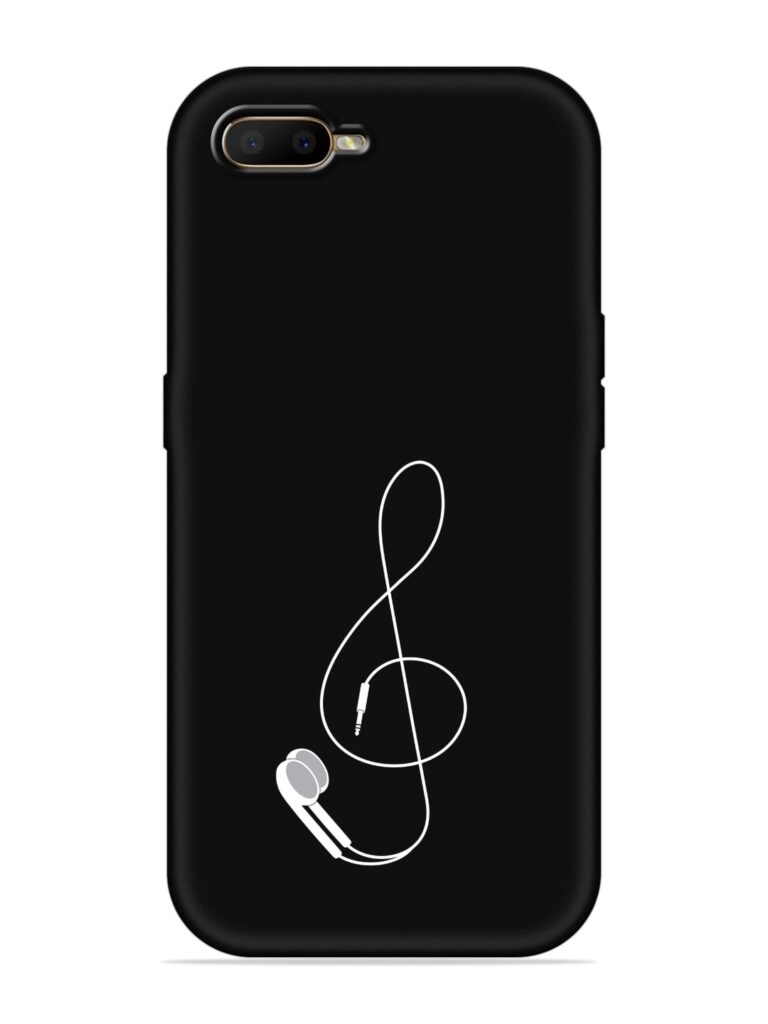 Music Earphone Vector Soft Silicone Case for Oppo K1 Zapvi