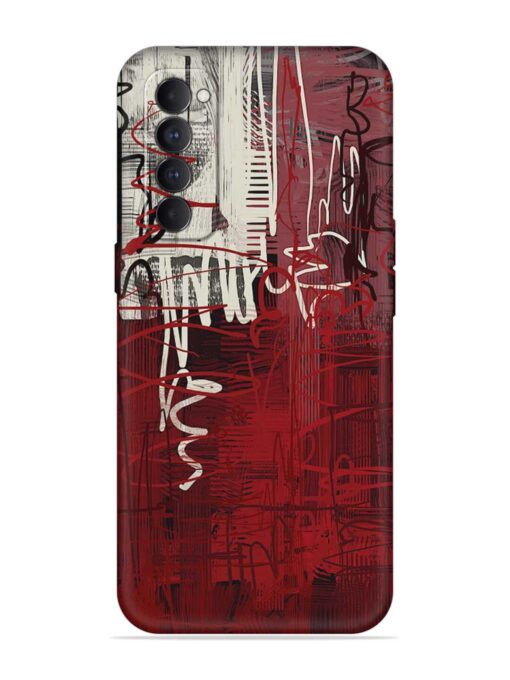 Abstract Background Art Soft Silicone Case for Oppo Reno 4 Pro Zapvi