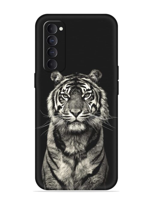 Tiger Art Soft Silicone Case for Oppo Reno 4 Pro Zapvi