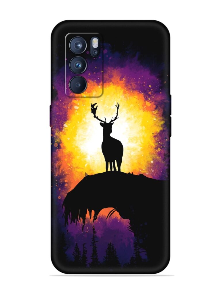 Elk Animal Art Soft Silicone Case for Oppo Reno 6 Pro (5G) Zapvi