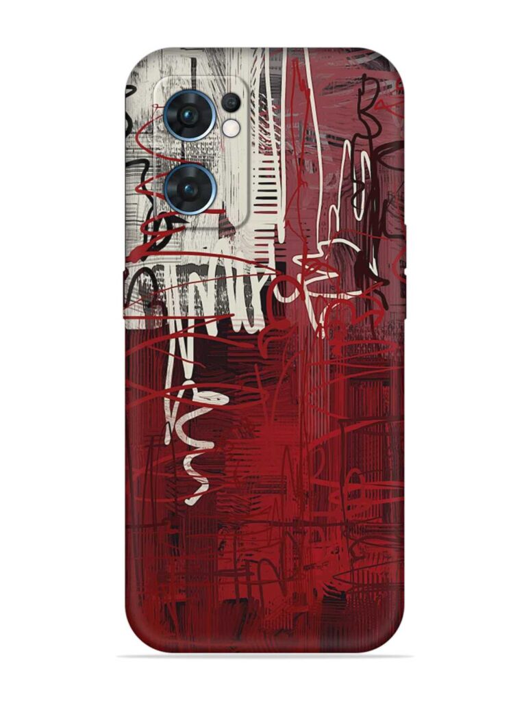 Abstract Background Art Soft Silicone Case for Oppo Reno 7 (5G) Zapvi