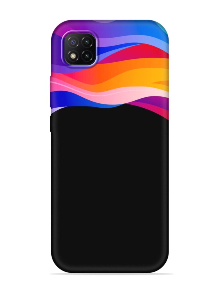 Vertical Abstract Soft Silicone Case for Poco C3 Zapvi