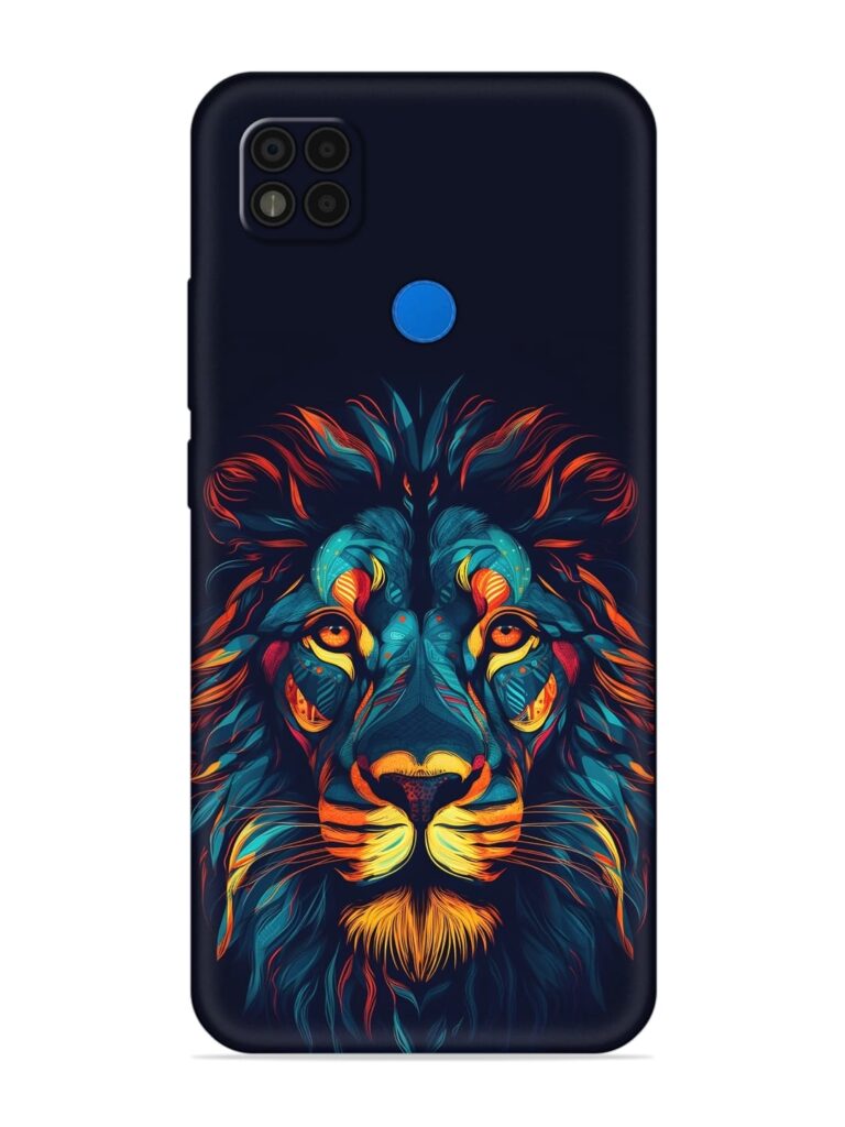 Colorful Lion Soft Silicone Case for Poco C31 Zapvi