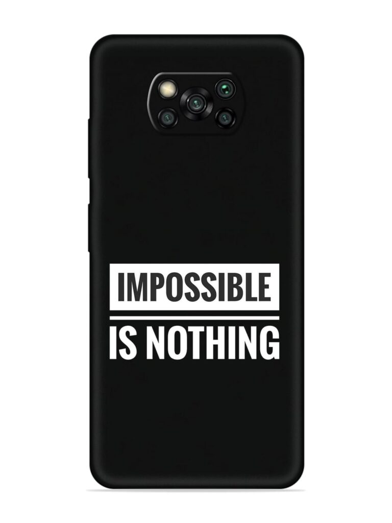Impossible Is Nothing Soft Silicone Case for Poco X3 Zapvi