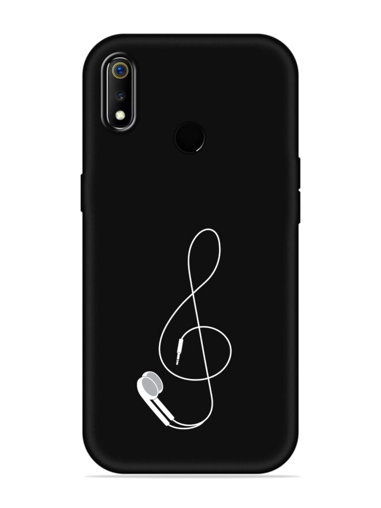 Music Earphone Vector Soft Silicone Case for Realme 3 Zapvi