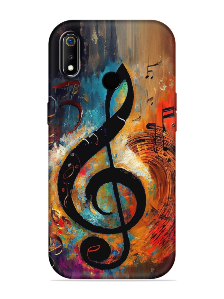 Music Notes Painting Soft Silicone Case for Realme 3i Zapvi