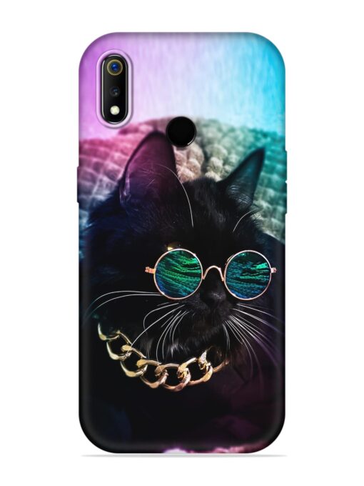 Black Cat Soft Silicone Case for Realme 3 Pro Zapvi