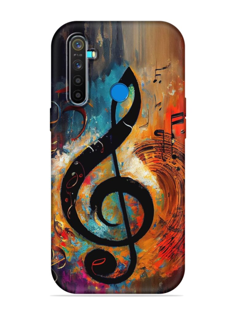 Music Notes Painting Soft Silicone Case for Realme 5 Pro Zapvi