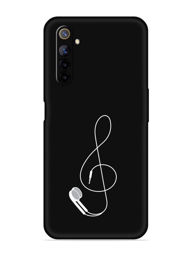 Music Earphone Vector Soft Silicone Case for Realme 6 Pro Zapvi