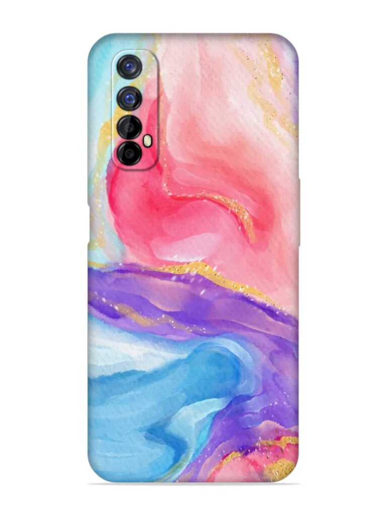Watercolor Gradient Soft Silicone Case for Realme 7 Zapvi