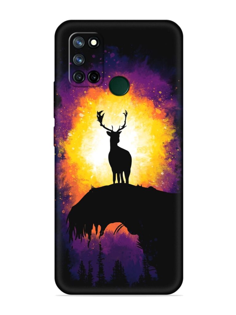 Elk Animal Art Soft Silicone Case for Realme 7i Zapvi