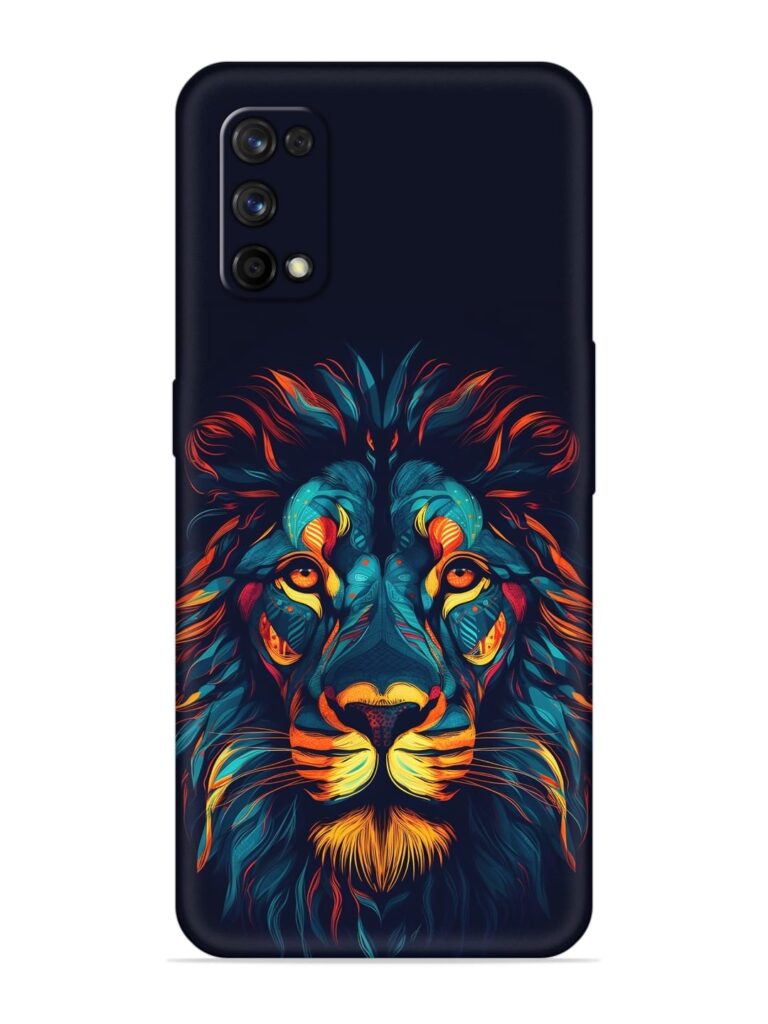 Colorful Lion Soft Silicone Case for Realme 7 Pro Zapvi