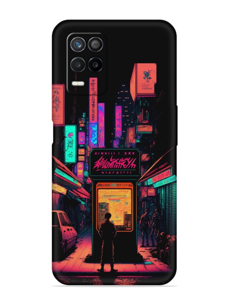 Retro Vibe Of Tokyo Soft Silicone Case for Realme 8 (5G) Zapvi