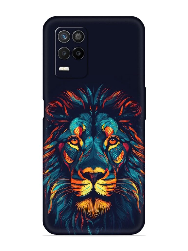 Colorful Lion Soft Silicone Case for Realme 8s (5G) Zapvi