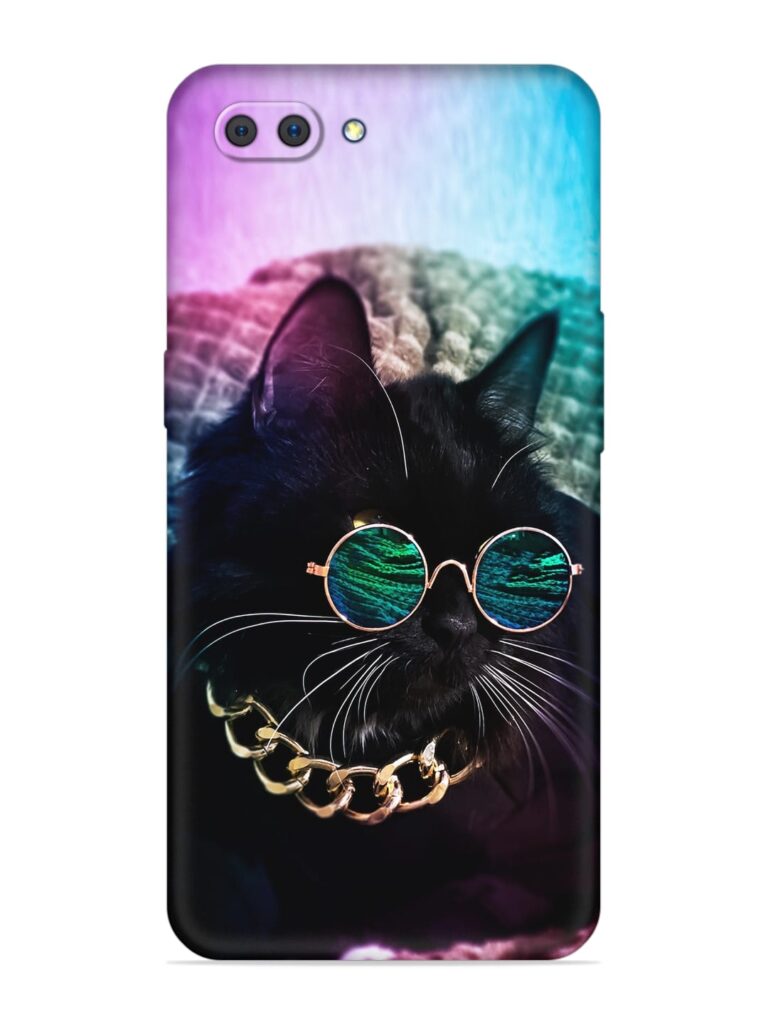 Black Cat Soft Silicone Case for Realme C1 Zapvi