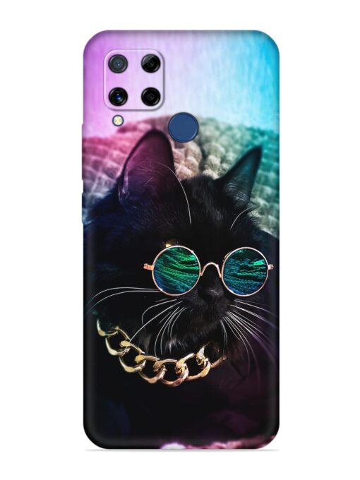 Black Cat Soft Silicone Case for Realme C15 Zapvi