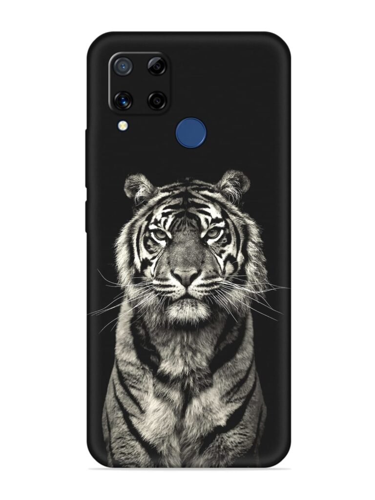 Tiger Art Soft Silicone Case for Realme C15 Zapvi
