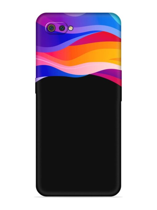 Vertical Abstract Soft Silicone Case for Realme C2 Zapvi