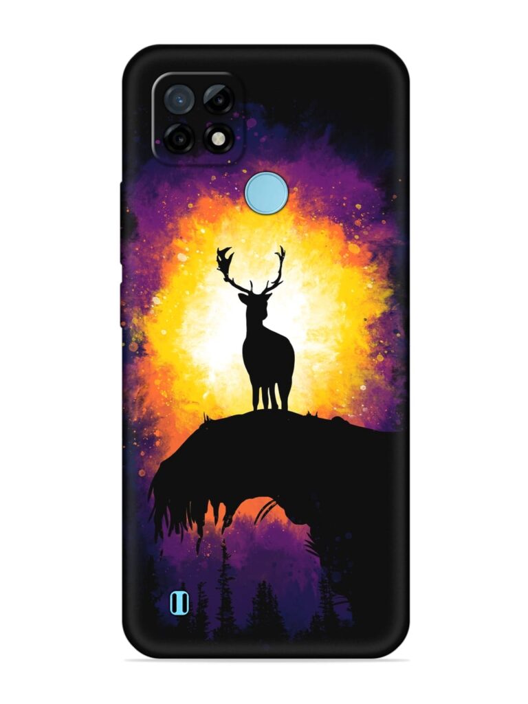Elk Animal Art Soft Silicone Case for Realme C21 Zapvi