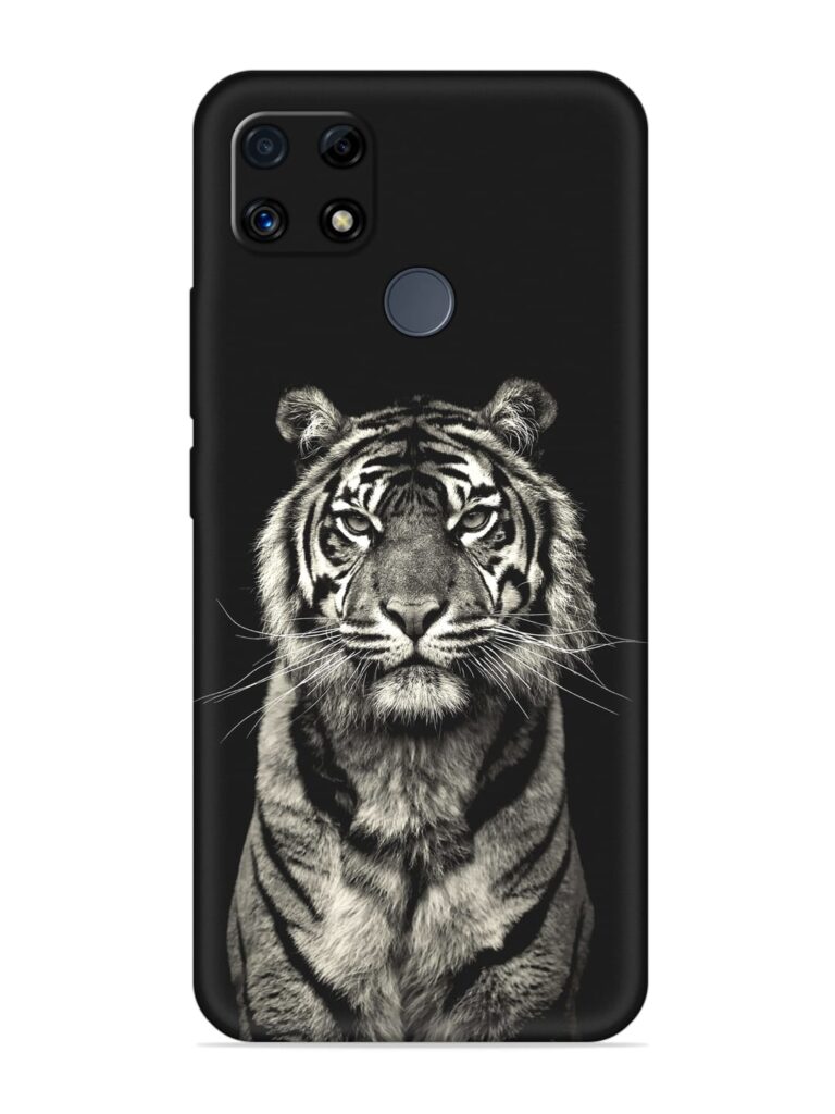 Tiger Art Soft Silicone Case for Realme C25 Zapvi