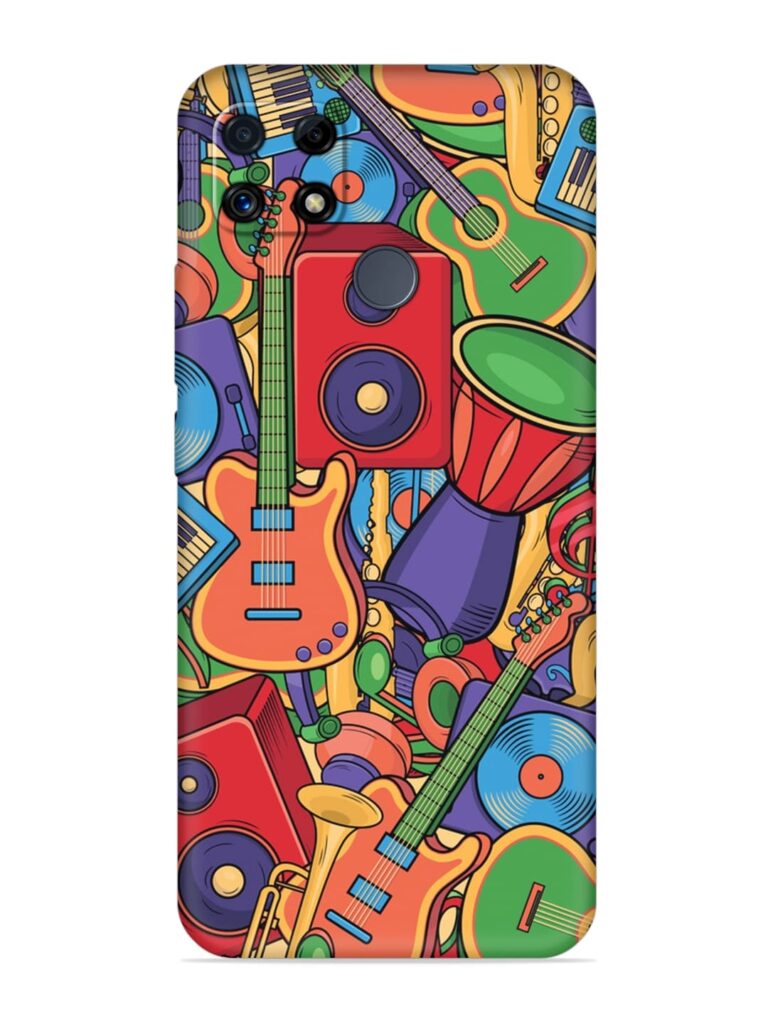Colorful Music Art Soft Silicone Case for Realme C25s Zapvi