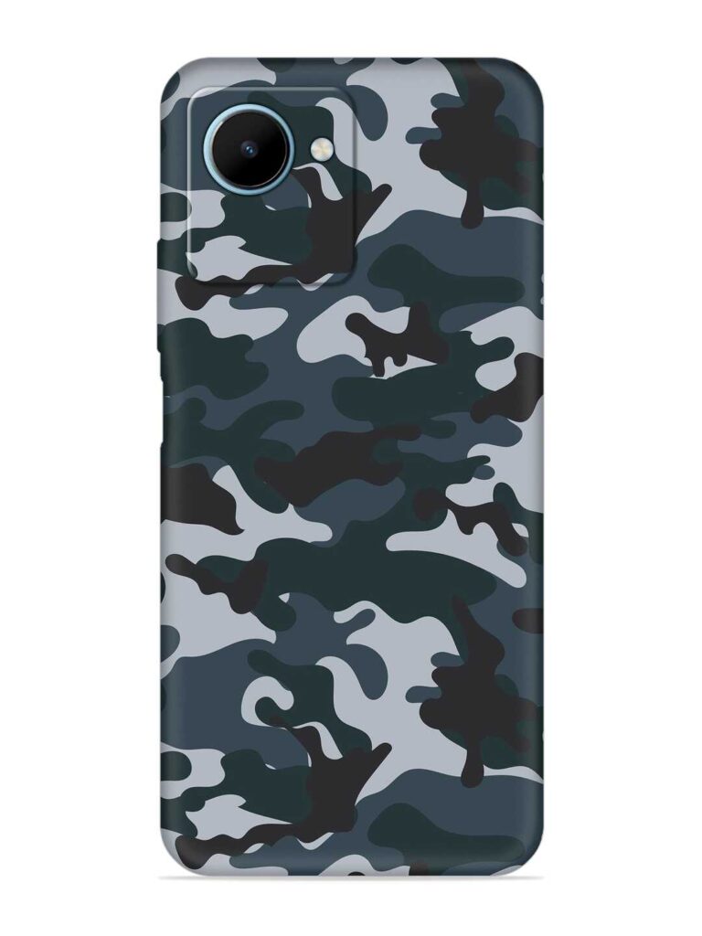 Dark Blue Army Military Art Soft Silicone Case for Realme C30s Zapvi