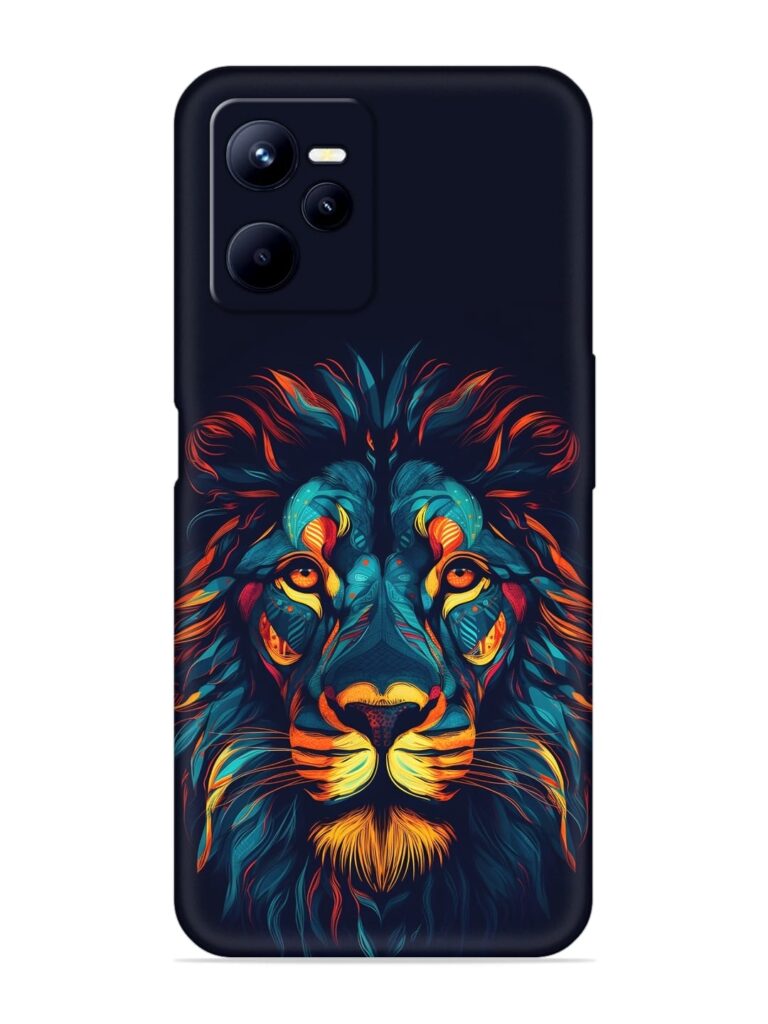 Colorful Lion Soft Silicone Case for Realme C35 Zapvi