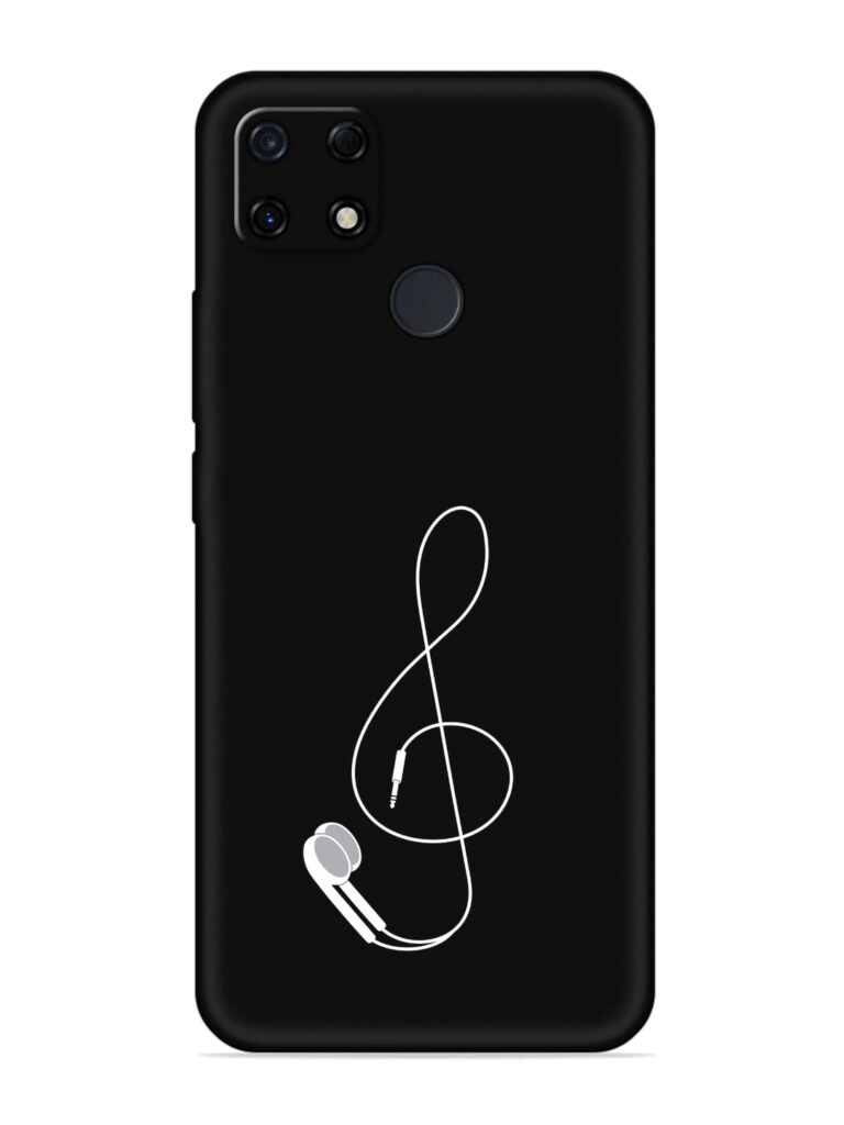 Music Earphone Vector Soft Silicone Case for Realme Narzo 20 Zapvi