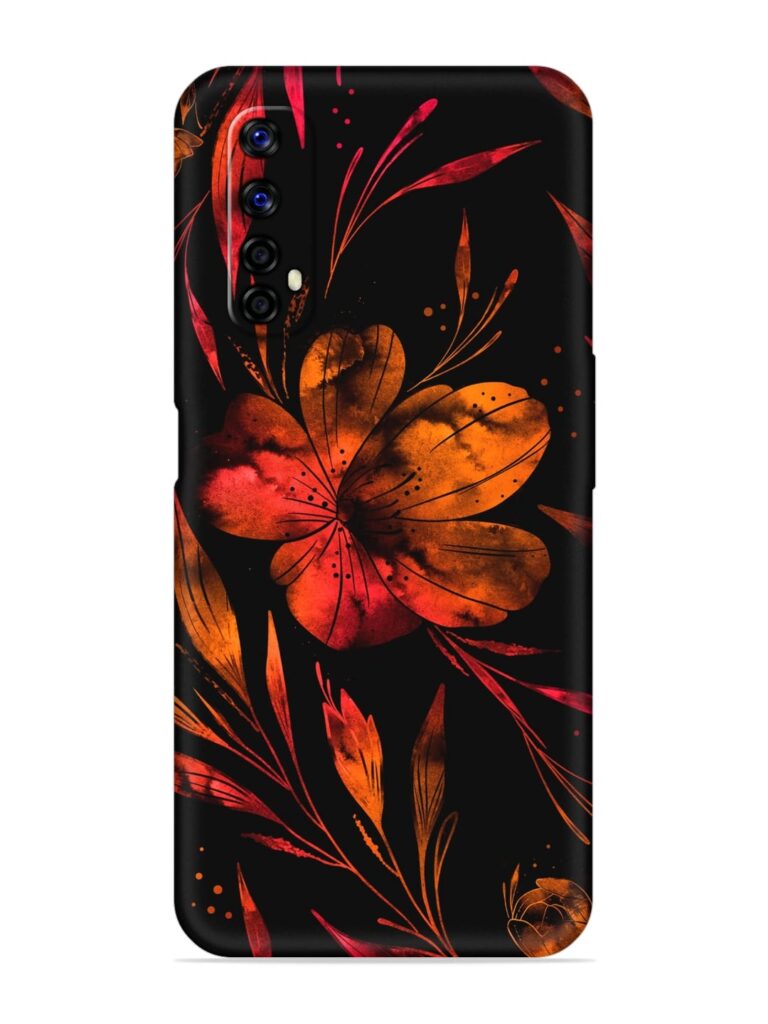 Red Flower Painting Soft Silicone Case for Realme Narzo 20 Pro Zapvi