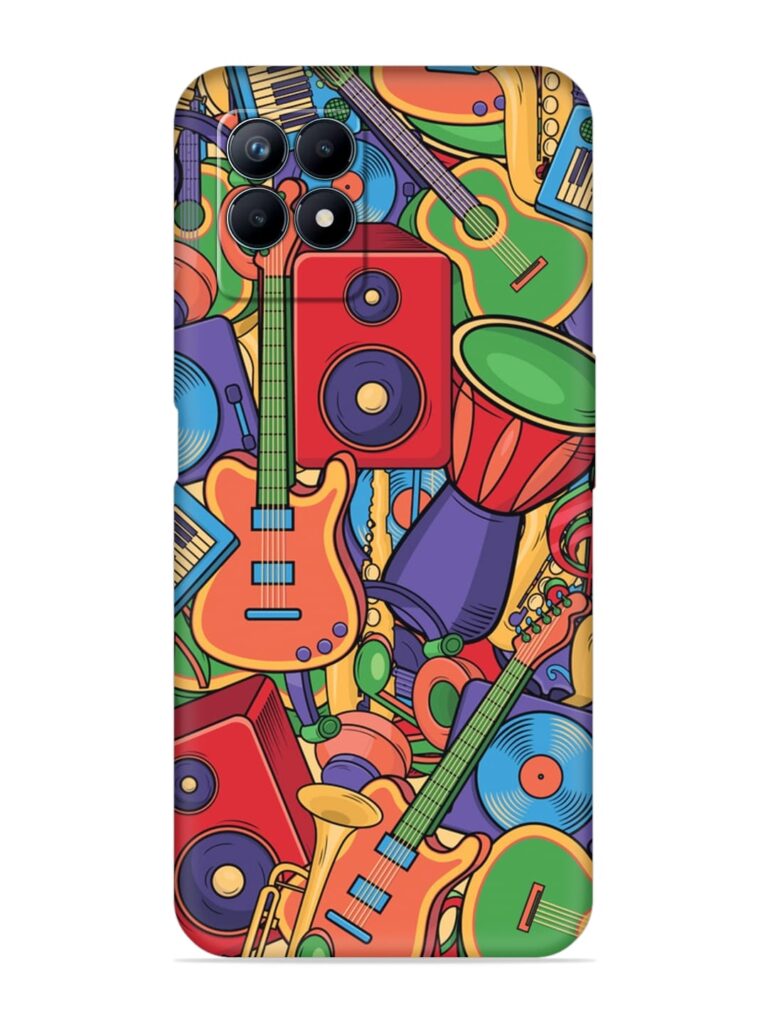 Colorful Music Art Soft Silicone Case for Realme Narzo 50 (4G) Zapvi