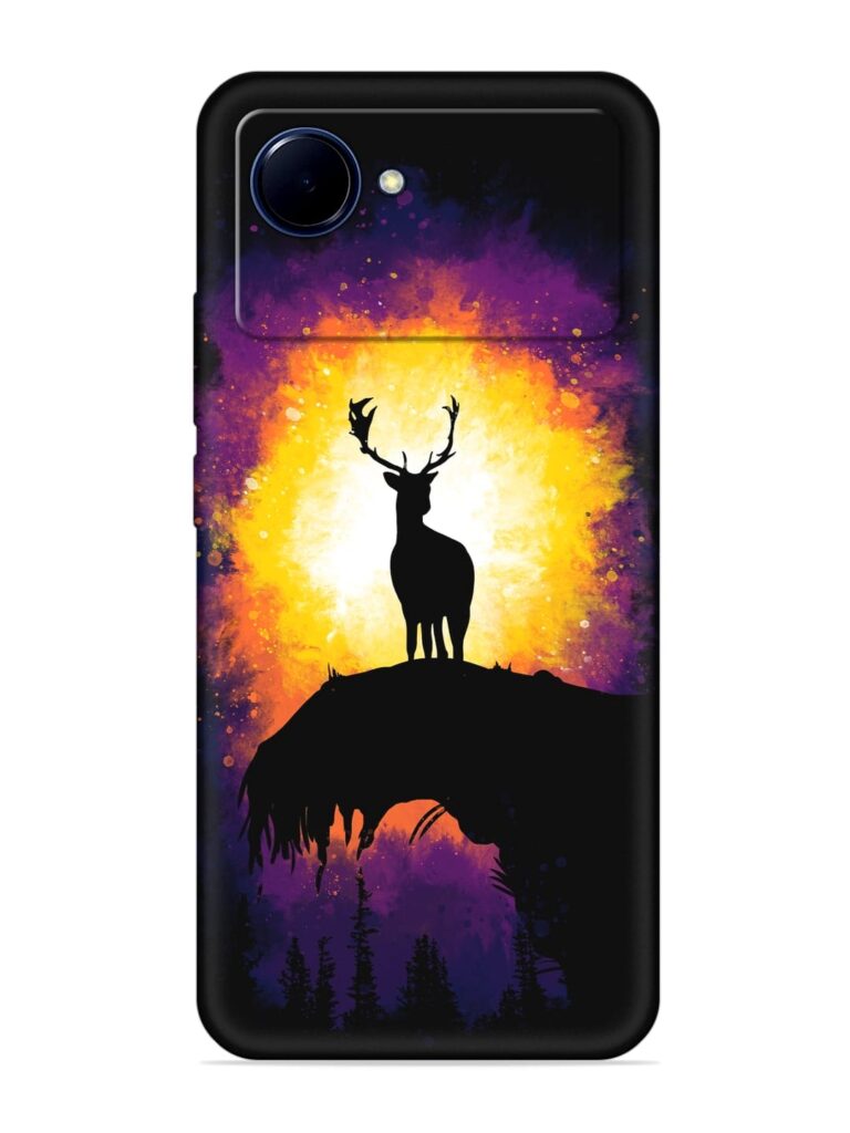 Elk Animal Art Soft Silicone Case for Realme Narzo 50i Prime Zapvi